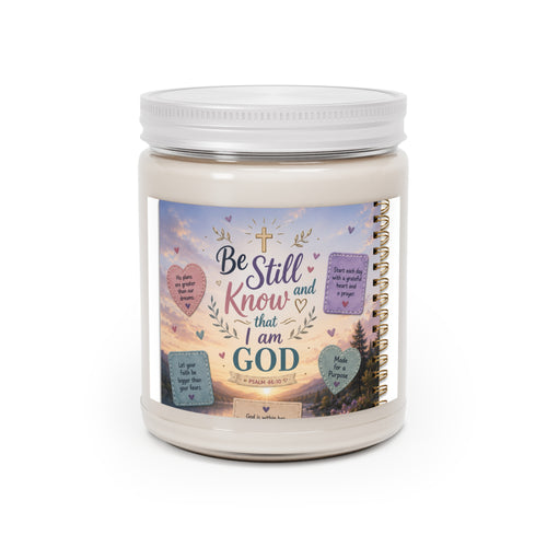 Be Still and Know I Am God 9oz Scented Soy Candle
