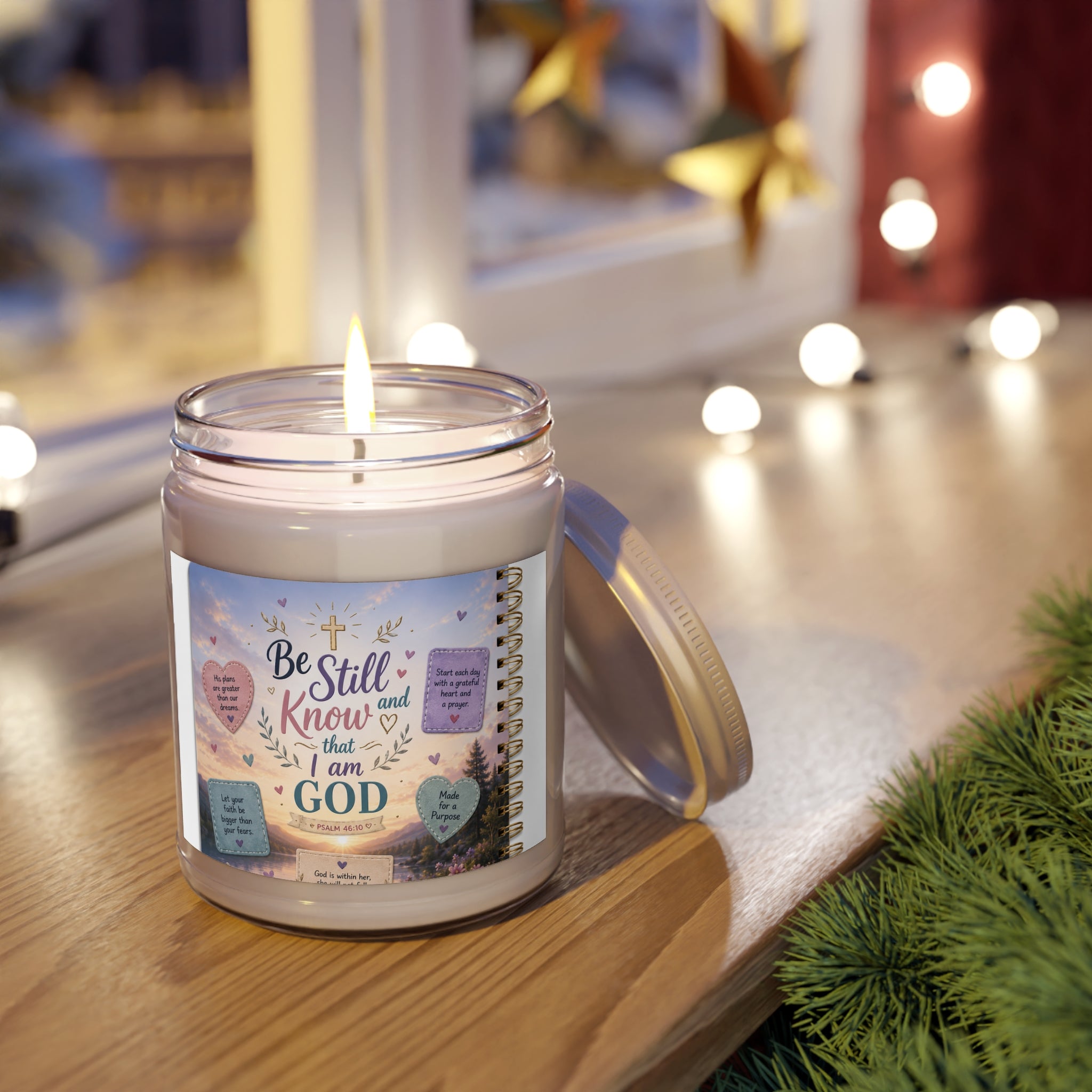 Be Still and Know I Am God 9oz Scented Soy Candle