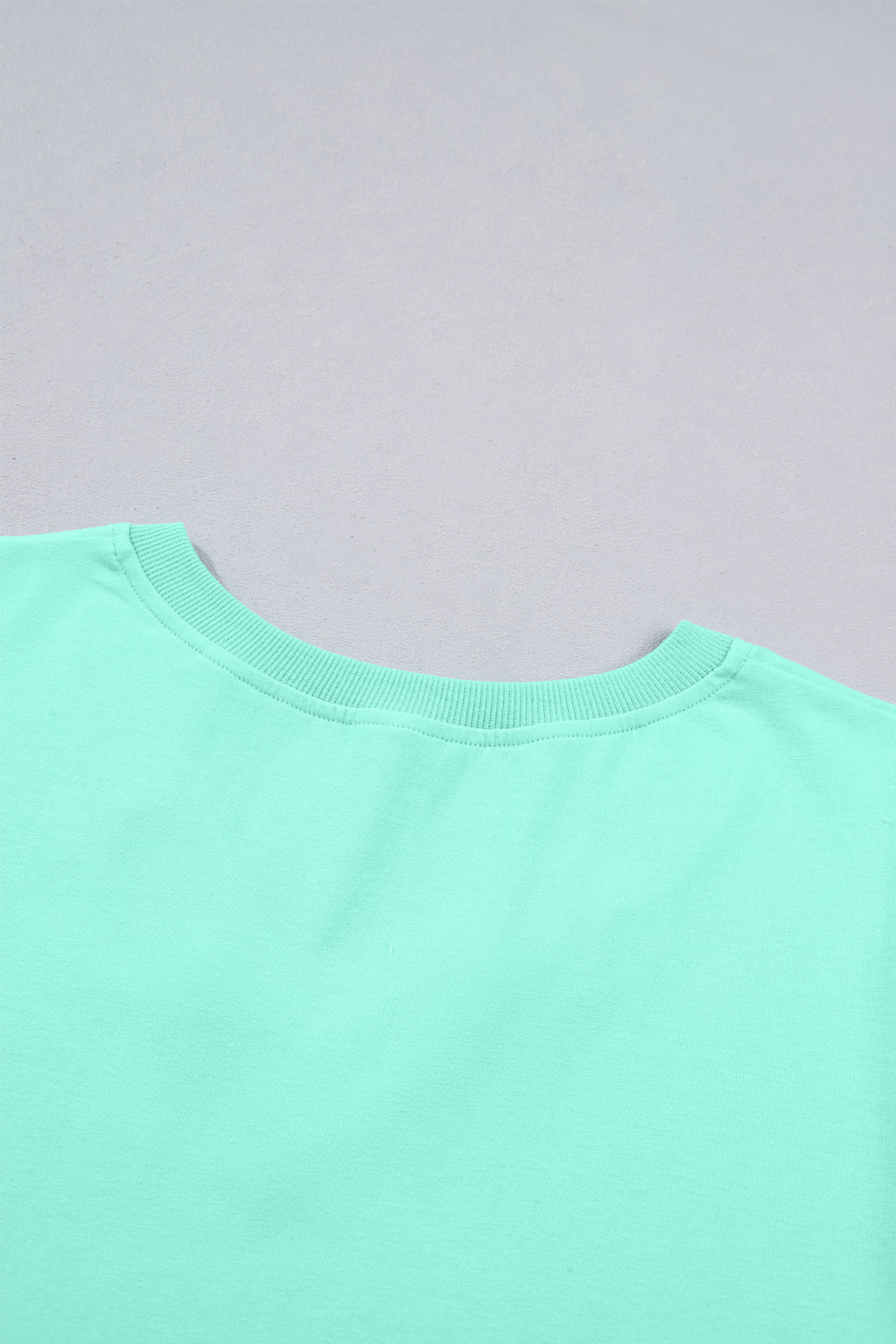 Bonbon Solid Color V Neck Short Puff Sleeve Blouse