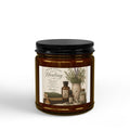 Herbal Healing Soy Candle — Scented Amber Jar with Black Lid (4oz & 9oz)