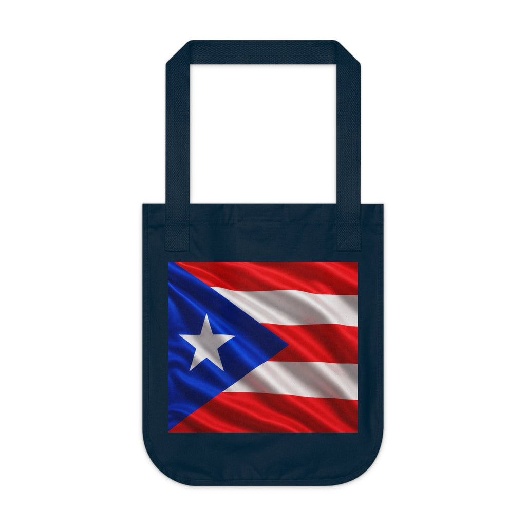 Puerto Rican Flag Canvas Tote — Boricua Cocina Grandma Design