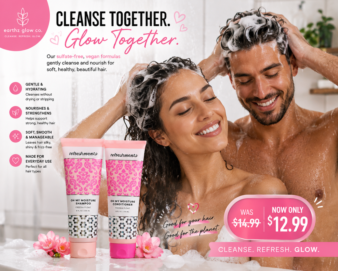 Shampoo and conditioner set