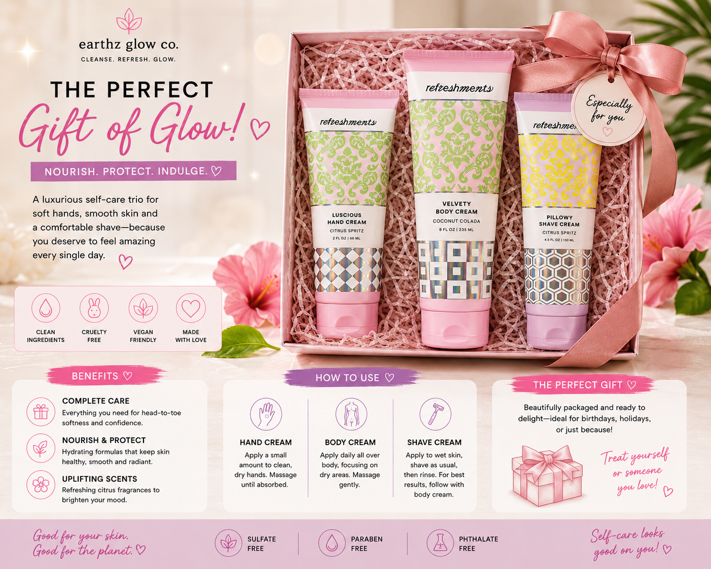 Self care body creams