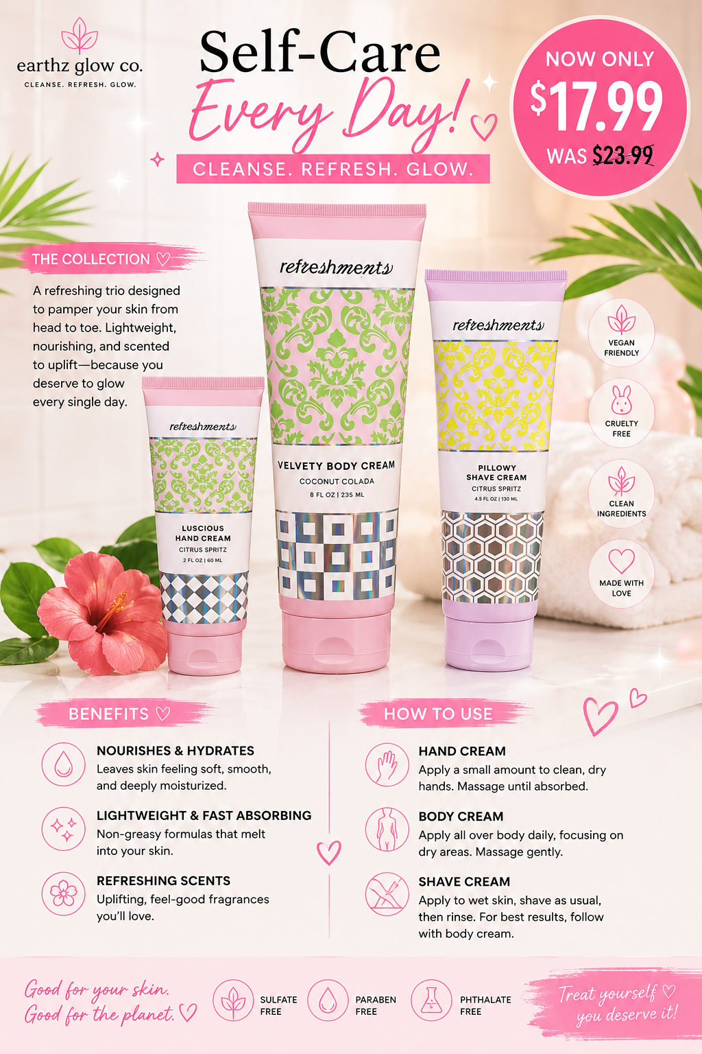 Self care body creams