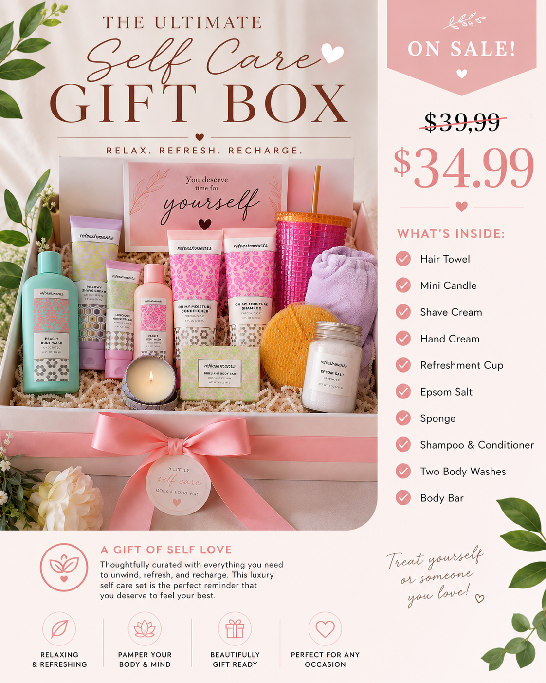 Self care gift box